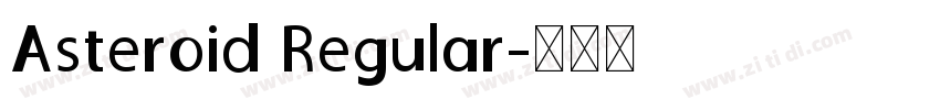 Asteroid Regular字体转换